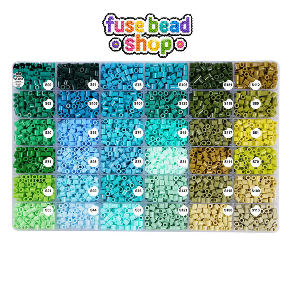 Artkal 108 Colors S-Midi Fuse Beads Box