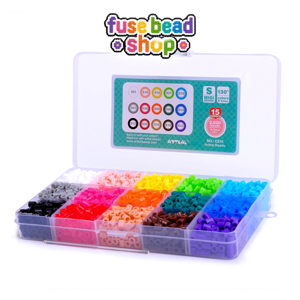Artkal 15 Colors 5mm Midi Fuse Beads Box