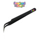 Black Elbow Metal Bead Tweezers
