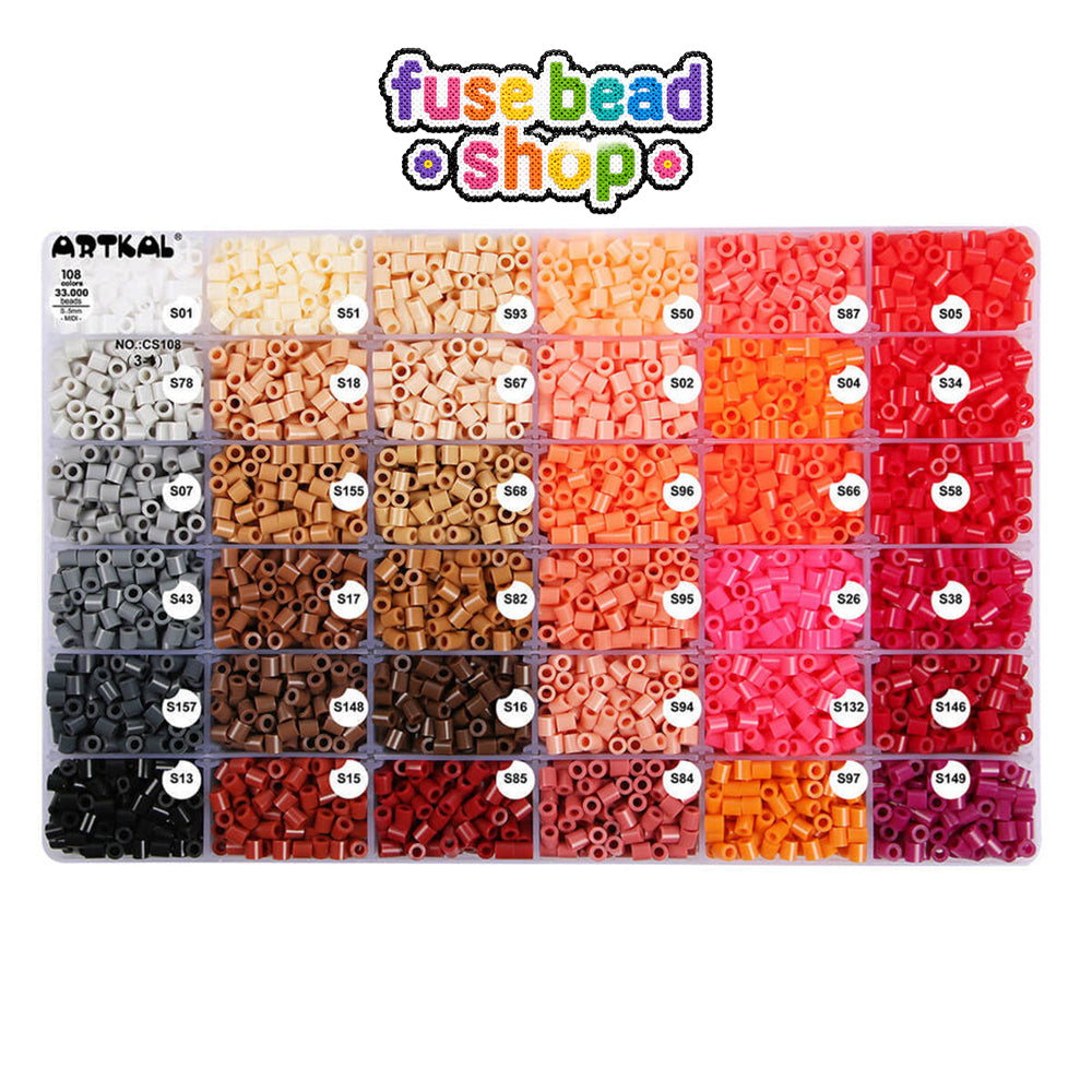Artkal 108 Colors S-Midi Fuse Beads Box