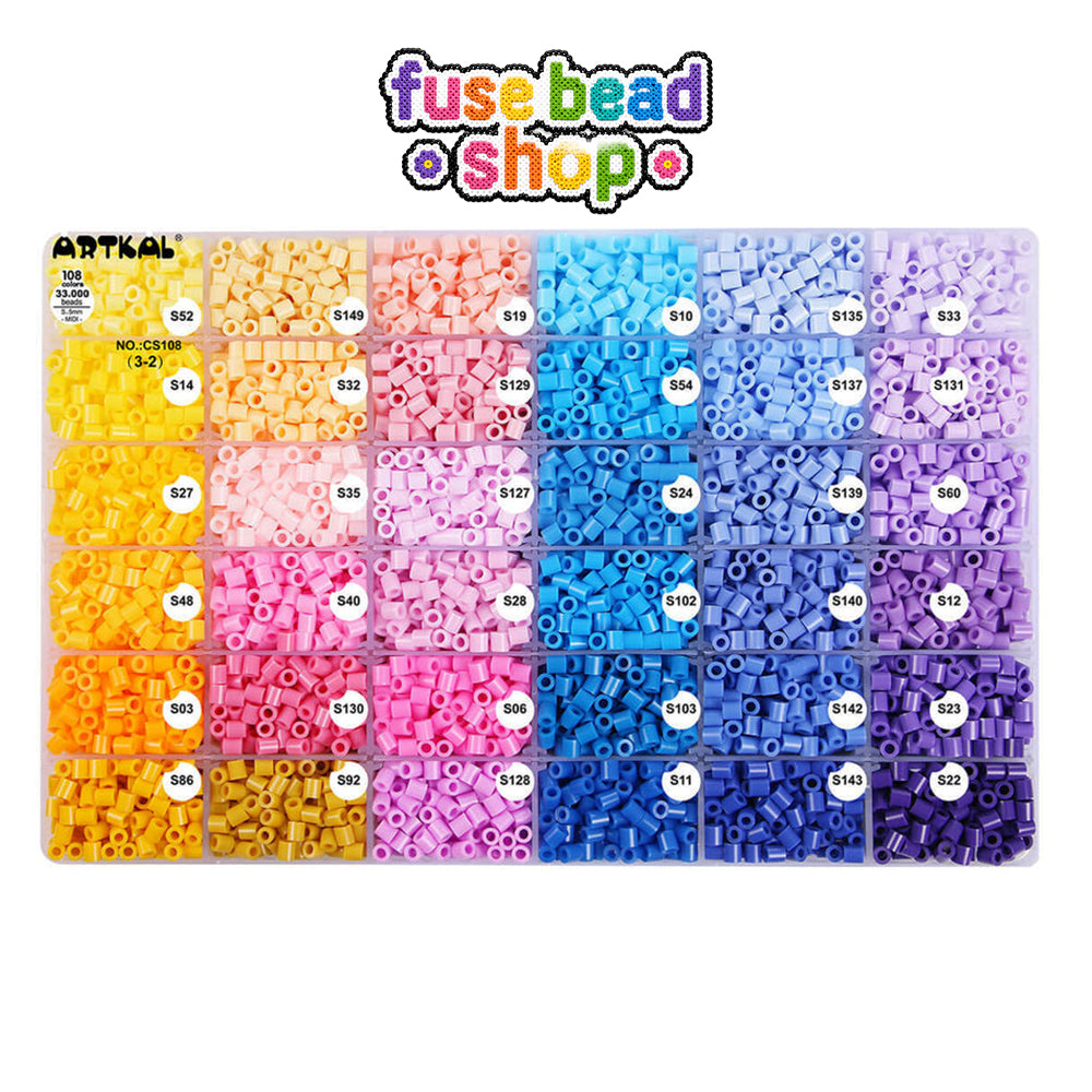Artkal 108 Colors S-Midi Fuse Beads Box