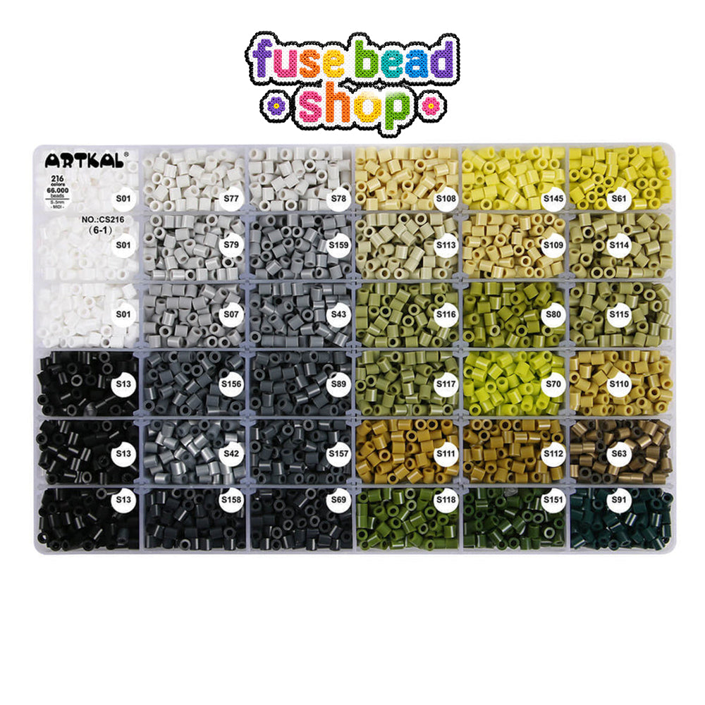 Artkal 216 Colors S-Midi Fuse Beads Box