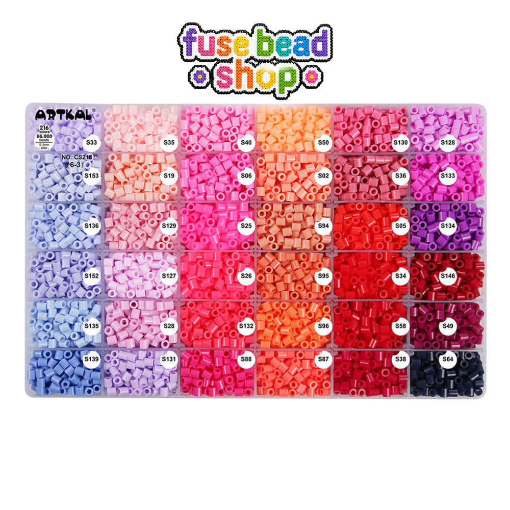 Artkal 216 Colors S-Midi Fuse Beads Box