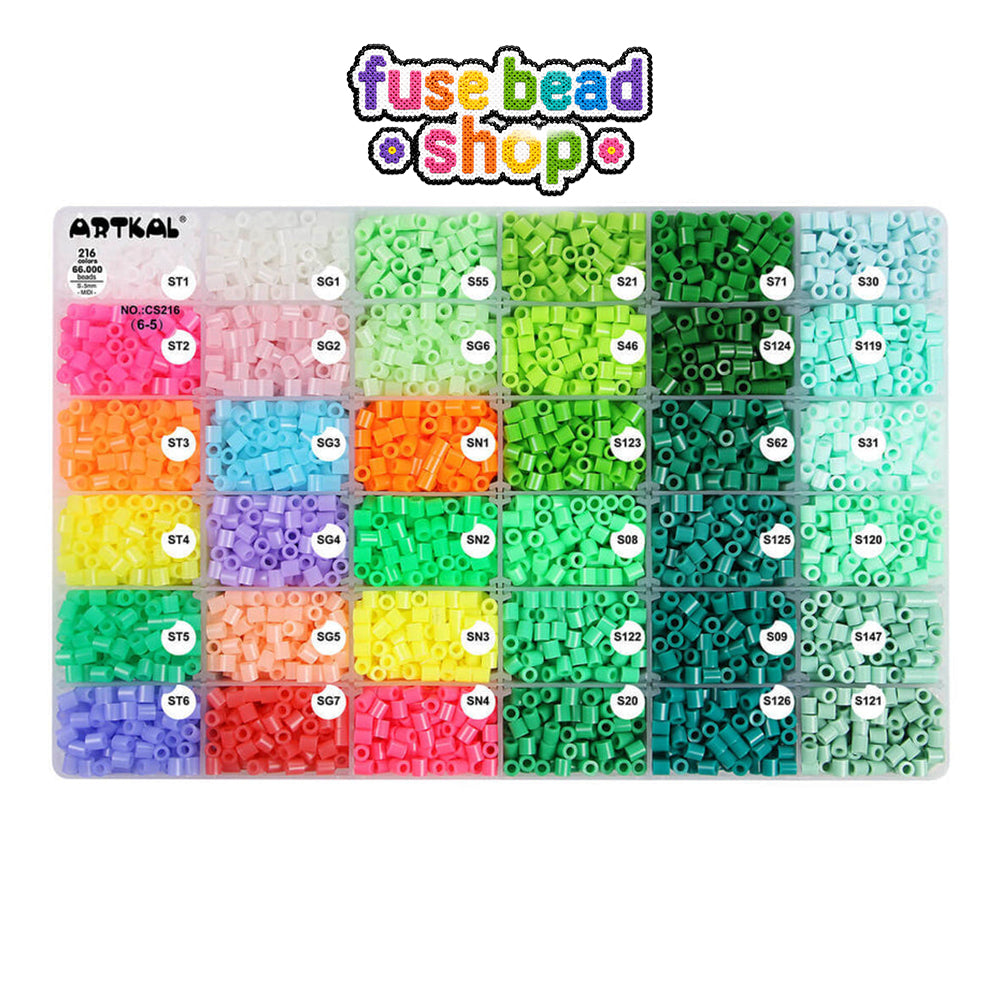 Artkal 216 Colors S-Midi Fuse Beads Box