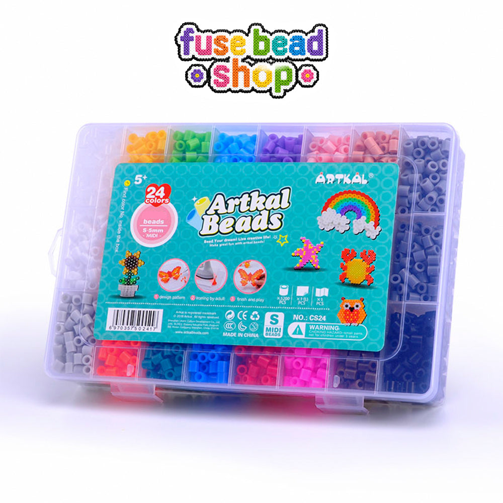 Artkal 24 Colors 5mm Midi Fuse Beads Box